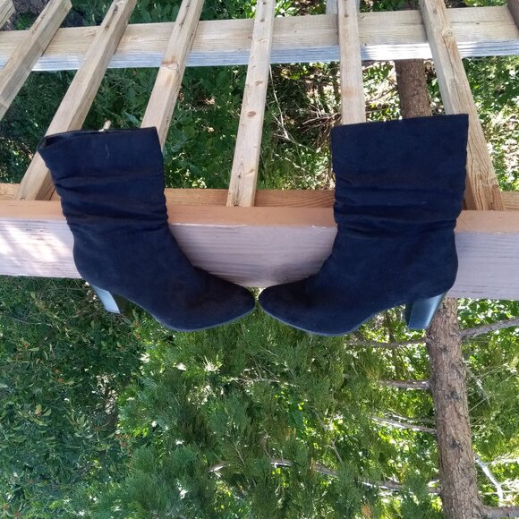 Sam Edelman lack faux suede boots sz 8 1/2 - Picture 5 of 14